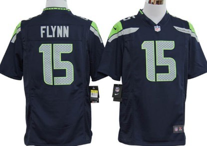 Nike Navy Blue Game Jersey Seattle Seahawks 15 Matt Flynn